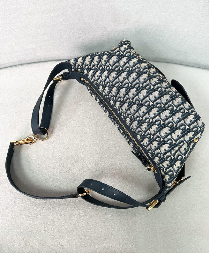Christian Dior Small D-Journey Bag Dark Blue